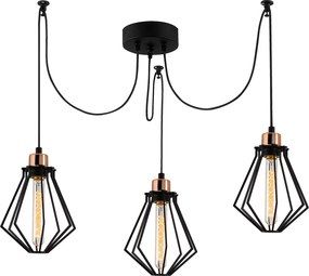 Candeeiro Chandelier Oylat – Preto – Ø108 cm x 110 cm