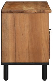 Armário para TV vidaXL 100x33,5x46 cm Madeira Maciça de Acácia