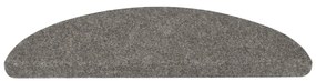 Tapetes de escada adesivos 30 pcs 56x17x3 cm cinzento
