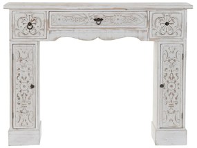 Frente de lareira DKD Home Decor Ferro 120 x 23 x 95 cm Metal Madeira de abeto 30 x 40 cm