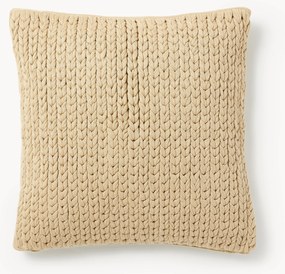 Capa de almofada em malha grossa artesanal Adyna
