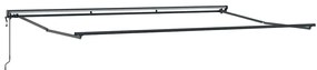 Toldo Retrátil Manual Branco 500x300 cm Tecido e Alumínio