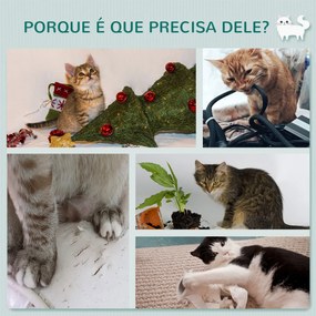 PawHut Árvore para Gatos de Parede com 3 Plataformas Almofada Removíve