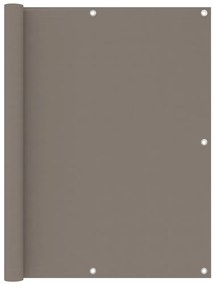 Tela de varanda 120x300 cm tecido Oxford cinzento-acastanhado