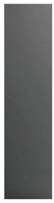 Roupeiro 50x50x200 cm contraplacado cinzento brilhante