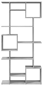 Estante 92x29x188 cm derivados de madeira cinzento sonoma