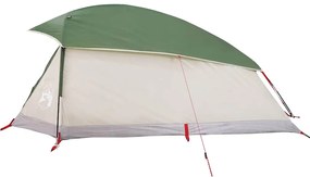 Tenda de campismo cúpula para 1 pessoa impermeável verde