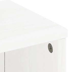 Móveis de apoio 5 pcs ODDA pinho de madeira maciça branco