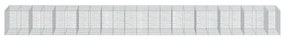 Cesto gabião com cobertura 1150x100x100 cm ferro galvanizado
