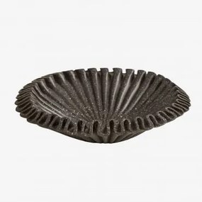 Cuenco Decorativo Em Resina Irente Cinza Grafito & Ø30 Cm - Sklum