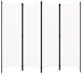 Divisória de quarto com 4 painéis 200x180 cm branco