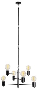 Candeeiro Suspenso Hexa – Preto – 61 x 61 cm