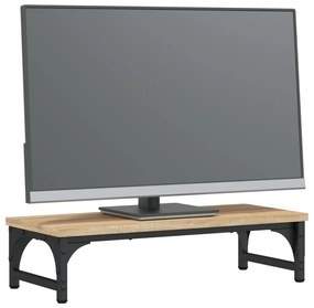 Suporte monitor 55x23x14 cm derivados madeira carvalho sonoma
