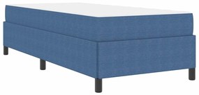 Estrutura da Cama Azul 90 x 190 cm Tecido de veludo côtelé