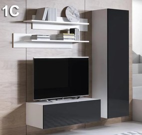 Conjunto de Móveis de Sala A-dos-Cunhados – 1,6 m – Modular em Branco