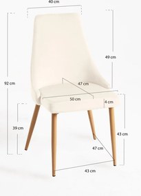 Pack 6 Cadeiras Stoik Wood - Beige