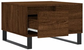 Mesa de centro 55x55x36,5cm derivados madeira carvalho castanho