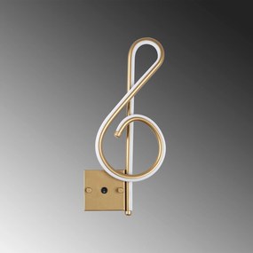 Lâmpada de Parede Gurses - Dourado - 20x45x3cm