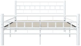 Estrutura de cama metal 140x200 cm branco