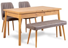 Conjunto de Mesa de Jantar Extensível e Cadeiras Santiago – Pinheiro A
