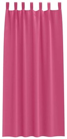 Cortinas 2 pcs Rosa Brilhante 245 x 140 cm Poliéster