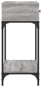 Mesa consola 75x34,5x75 cm derivados de madeira cinzento sonoma
