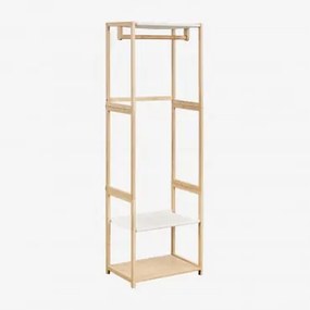 Guarda-roupa Aberto De Bambu Deneb Natural - Sklum