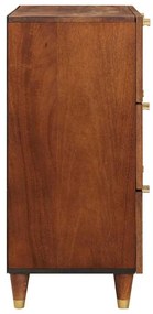 Conjunto de Aparador 2 pcs Castanho 60 x 33.5 x 75 cm