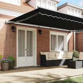 Toldo Retrátil Preto 500x300 cm