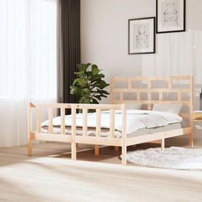 vidaXL Estrutura de cama 140x200 cm pinho maciço