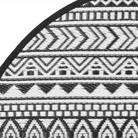 Tapete de exterior Ø120 cm ARAKIL PP preto