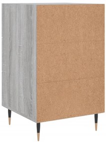 Mesa de cabeceira 40x40x66 cm derivados madeira cinzento sonoma