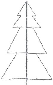 Árvore de Natal em cone 160 LEDs 78x120 cm interior e exterior
