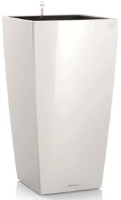 LECHUZA Vaso Cubico 40 ALL-IN-ONE branco brilhante 18191