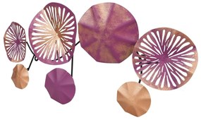 Acessório Decorativo de Parede em Metal Bys-4017 – Multicolor – 74 x 3