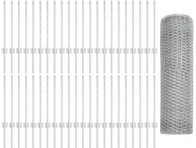 Postes para Cerca vidaXL 11 pcs U-Channel 60 cm Aço Galvanizado