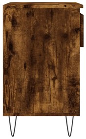 Sapateira 70x36x60 cm derivados de madeira carvalho fumado