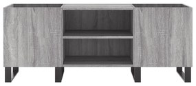 Armário p/ discos 121x38x48cm derivados madeira cinzento sonoma