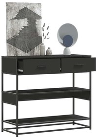 Mesa consola 90x35x80 cm derivados de madeira preto