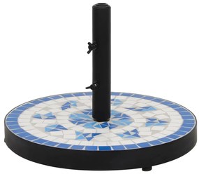 Base p/ guarda-sol redonda 12 kg azul e branco