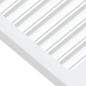 Porta de armário 61,5x49,4 cm design de persiana pinho maciço branco