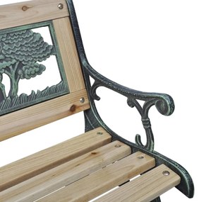 Banco de jardim para crianças 84 cm madeira