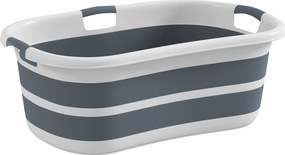Banheira para cães, banheira dobrável e portátil com orifício de drenagem, para cães pequenos e cachorrinhos, cinzenta