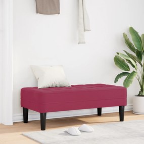 vidaXL Banco Vermelho Vinho 113x57x39 cm Veludo