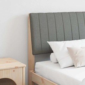vidaXL Cabeceira estofada Cinza Escuro 180 cm