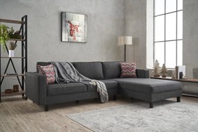 ****  
Sofá de Canto Kale – Antracite – 258 x 83 x 181 cm

**