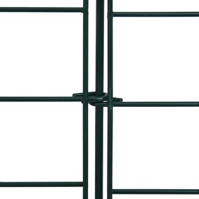 Conj. painéis de vedação arqueados p/ jardim 77,5x78,5 cm verde