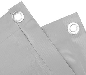 Tela de privacidade para varanda 500x90 cm PVC cinzento