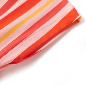 Vestido de criança com cordão rosa e vermelho 104