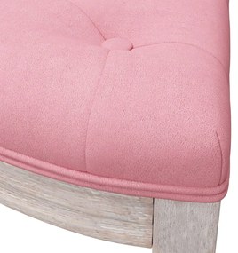 Banco 110,5x45x49 cm veludo rosa